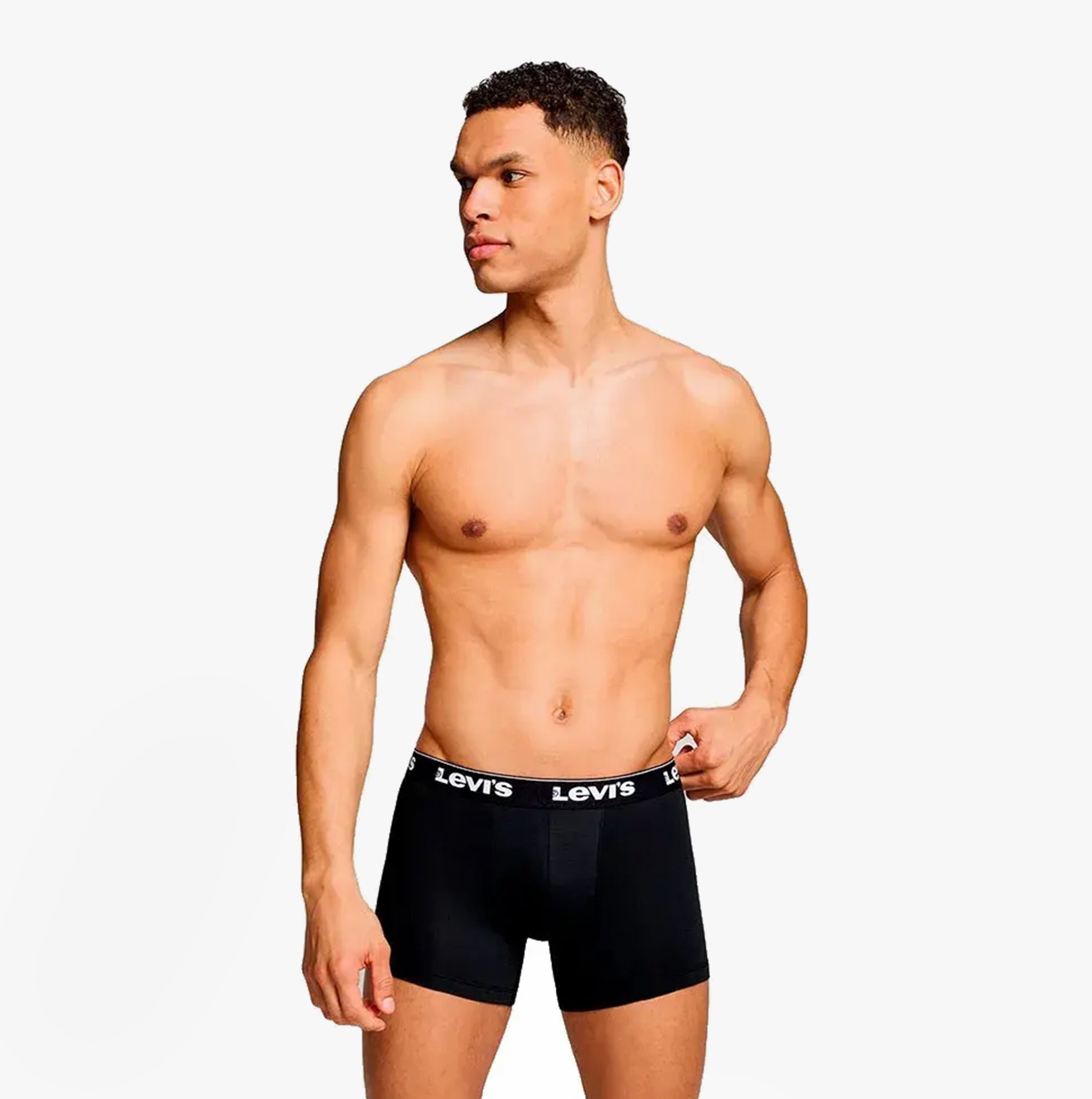 Levi's REPEAT LOGO Mens 3 Pack Trunks Black