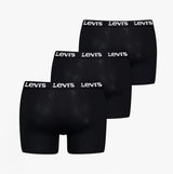 Levi's REPEAT LOGO Mens 3 Pack Trunks Black