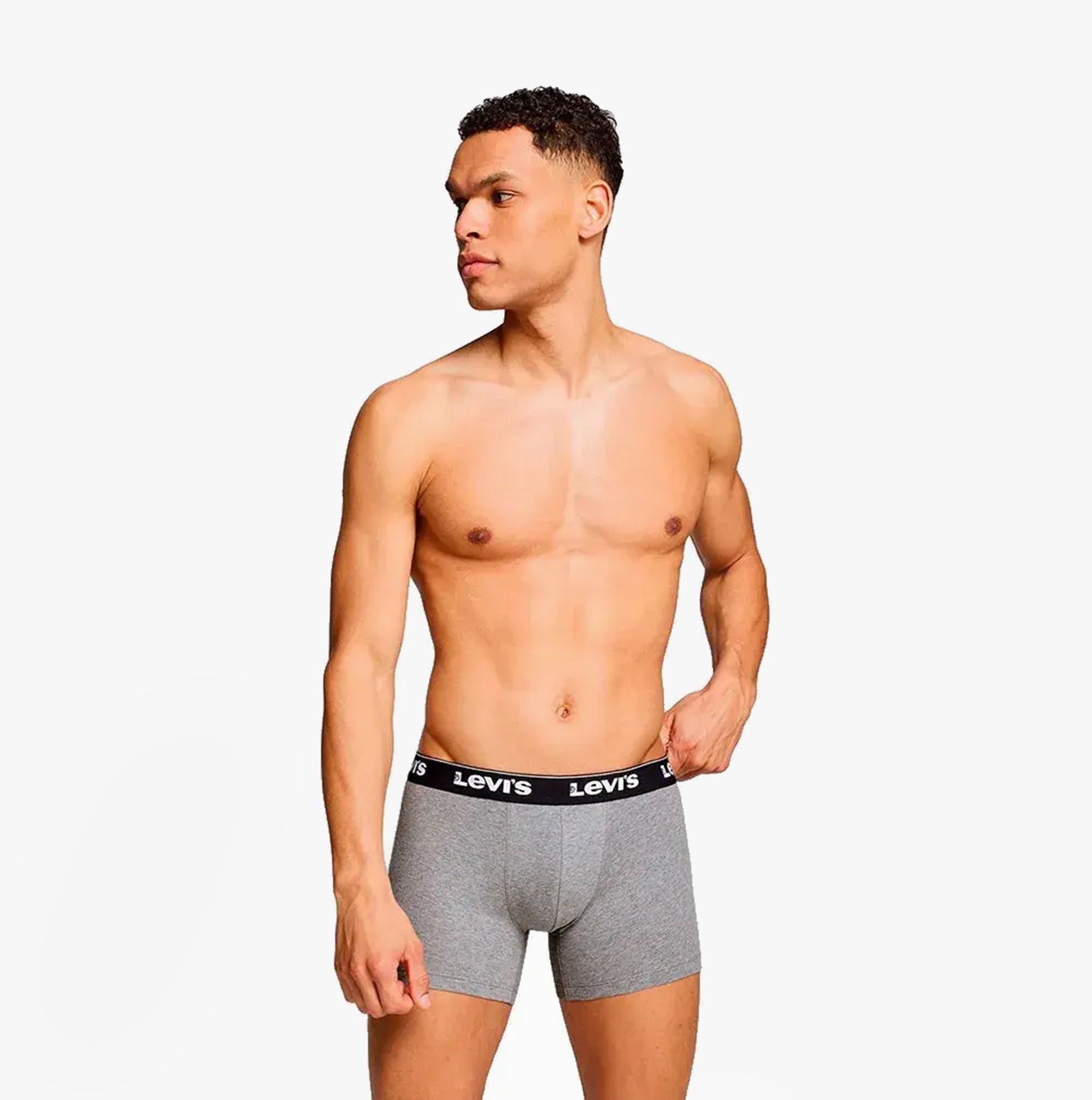 Levi's REPEAT LOGO Mens 3 Pack Trunks Grey Combo