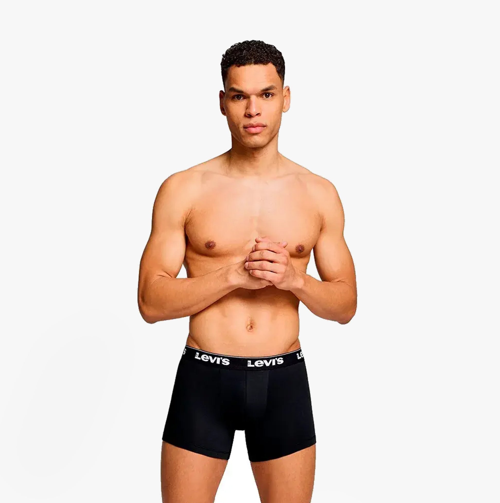 Levi's REPEAT LOGO Mens 3 Pack Trunks Khaki Combo