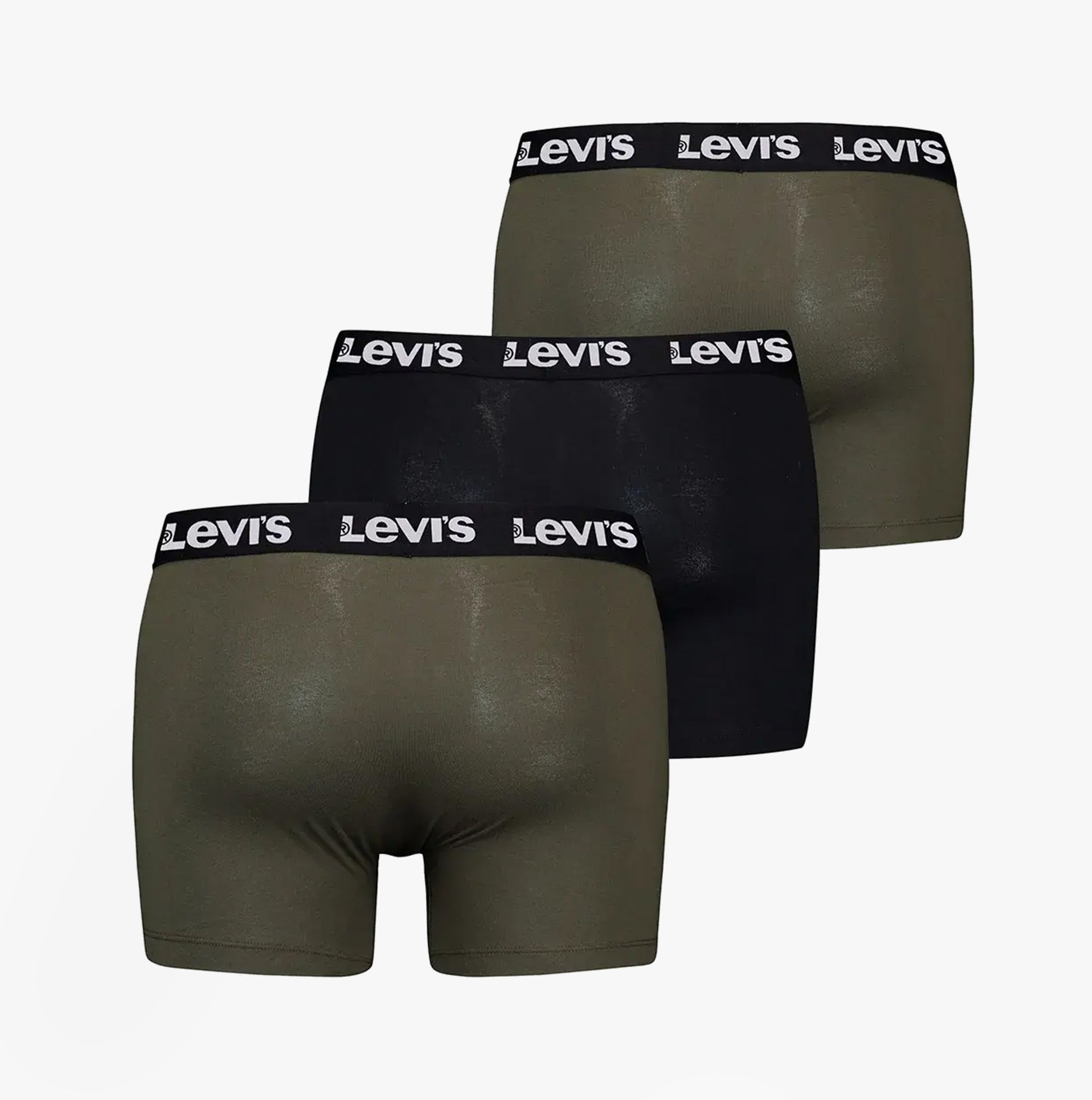 Levi's REPEAT LOGO Mens 3 Pack Trunks Khaki Combo