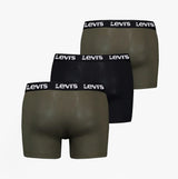 Levi's REPEAT LOGO Mens 3 Pack Trunks Khaki Combo
