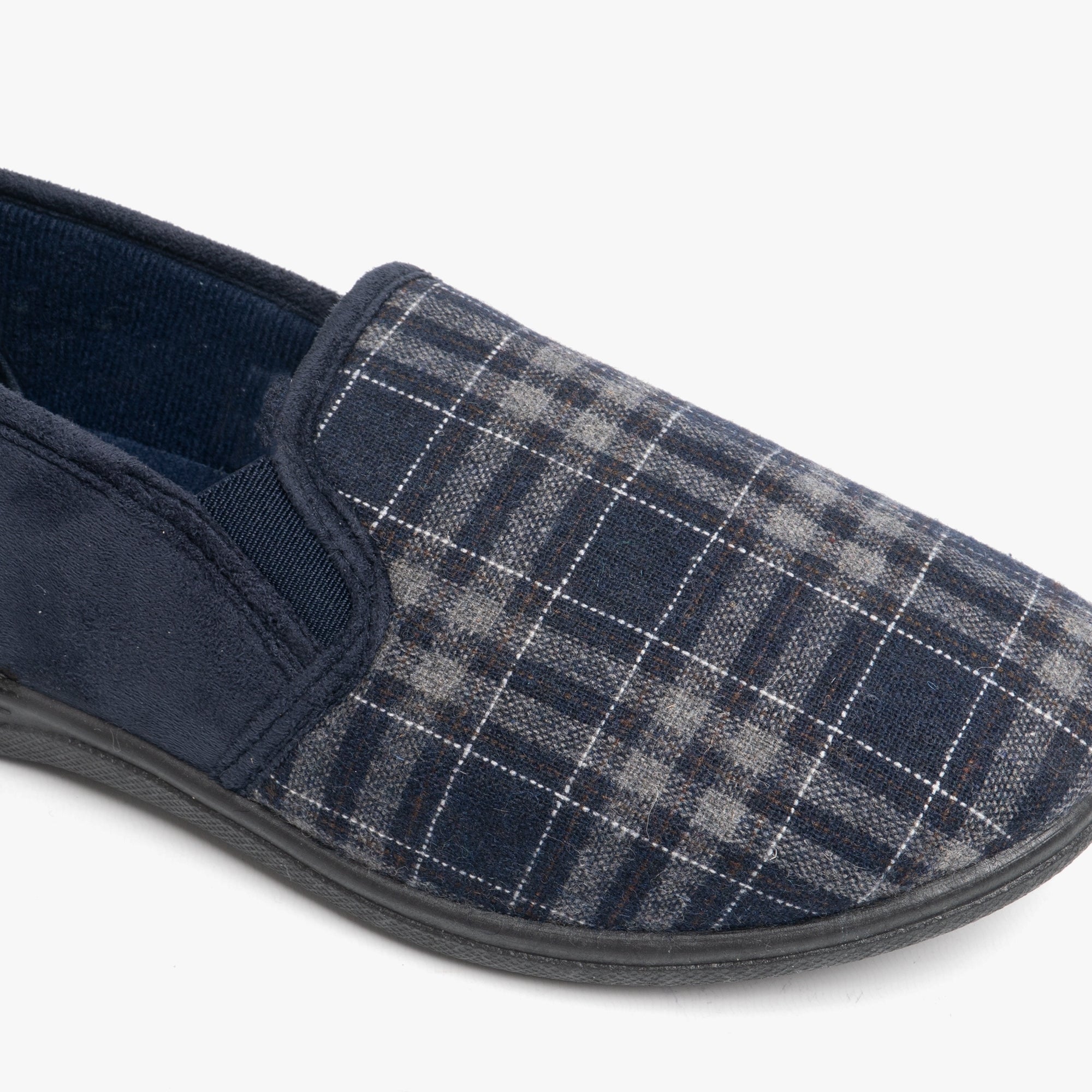 HARLEY Mens Full Slippers Navy