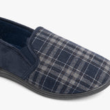 HARLEY Mens Full Slippers Navy