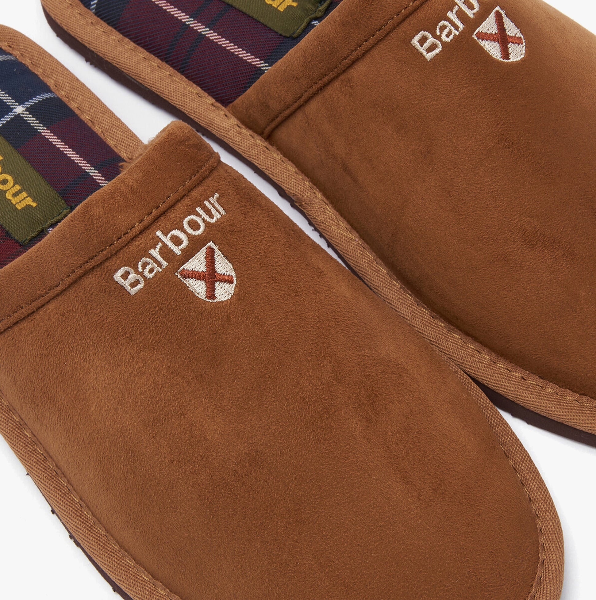 Barbour EVERITT Mens Mule Slippers Camel