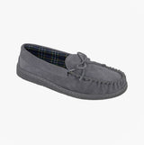 Mokkers ADIE Mens Moccasins Slippers Grey