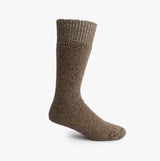 Mud Dogs Mens Welly Boot Socks Beige side view showcasing the wool blend material and ribbed top.