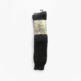 Mud Dogs Mens Welly Boot Socks Black front view with packaging, wool blend material, single item.