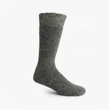 Mud Dogs Mens Welly Boot Socks Grey, side view showing texture and height of the wool blend socks.