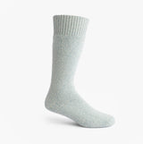 Mud Dogs Womens Welly Boot Socks Light Blue side view showing soft wool blend material.