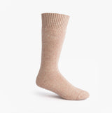 Mud Dogs Womens Welly Boot Socks Light Pink side view showcasing the wool blend material and ribbed top design.