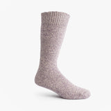 Mud Dogs Womens Welly Boot Socks Light Purple side view, showcasing the wool blend material and ribbed top.