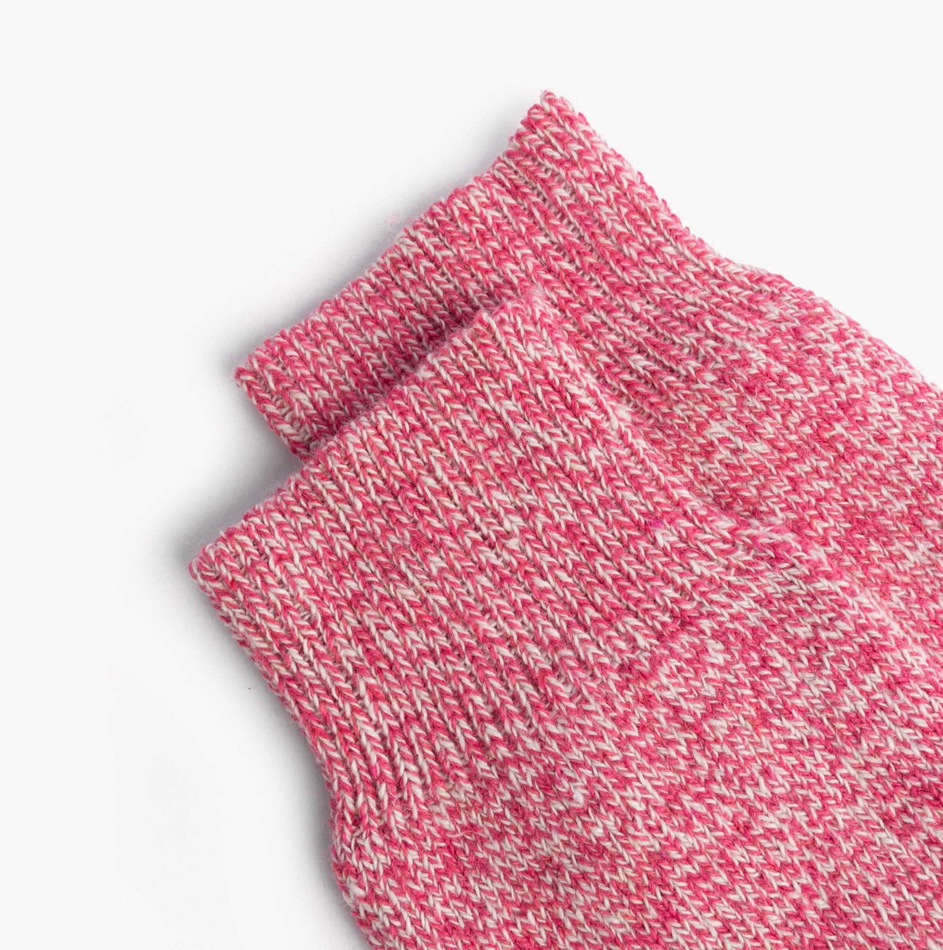 Mud Dogs Womens Welly Boot Socks Pink top view showing knit texture and color detail.