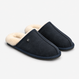 HOS Sheepskin EDWIN Mens Mules Navy