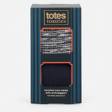 Totes Toasties TERRY SOCK WITH ARCH SUPPORT (TWIN PACK) Mens Crew Socks Grey / Navy Mix