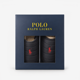 Polo Ralph Lauren READ SCFF II Mens Mules Navy Nylon/Navy Suede with Red