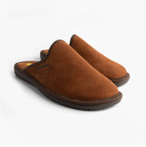Nordikas 131 Mens Suede Mule Slippers Brown