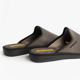 Nordikas 131 Mens Suede Mule Slippers Grey