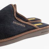 Nordikas 131 Mens Suede Mule Slippers Marine Blue