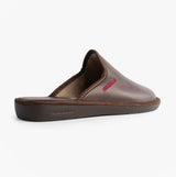 Nordikas 131 Mens Leather Mule Slippers Bordo