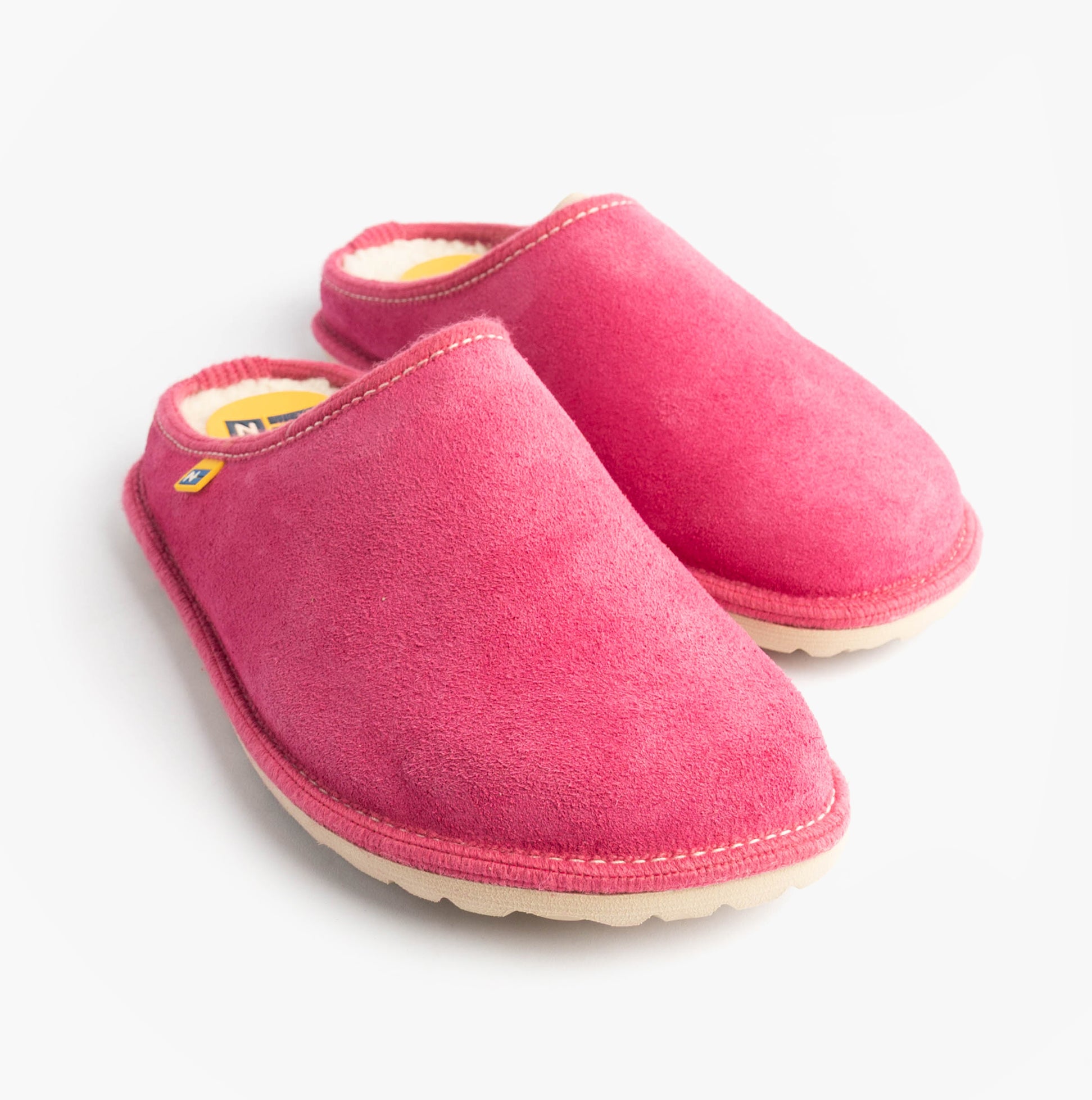 Nordikas 2083 Womens Fur Lined Mule Slippers Pink