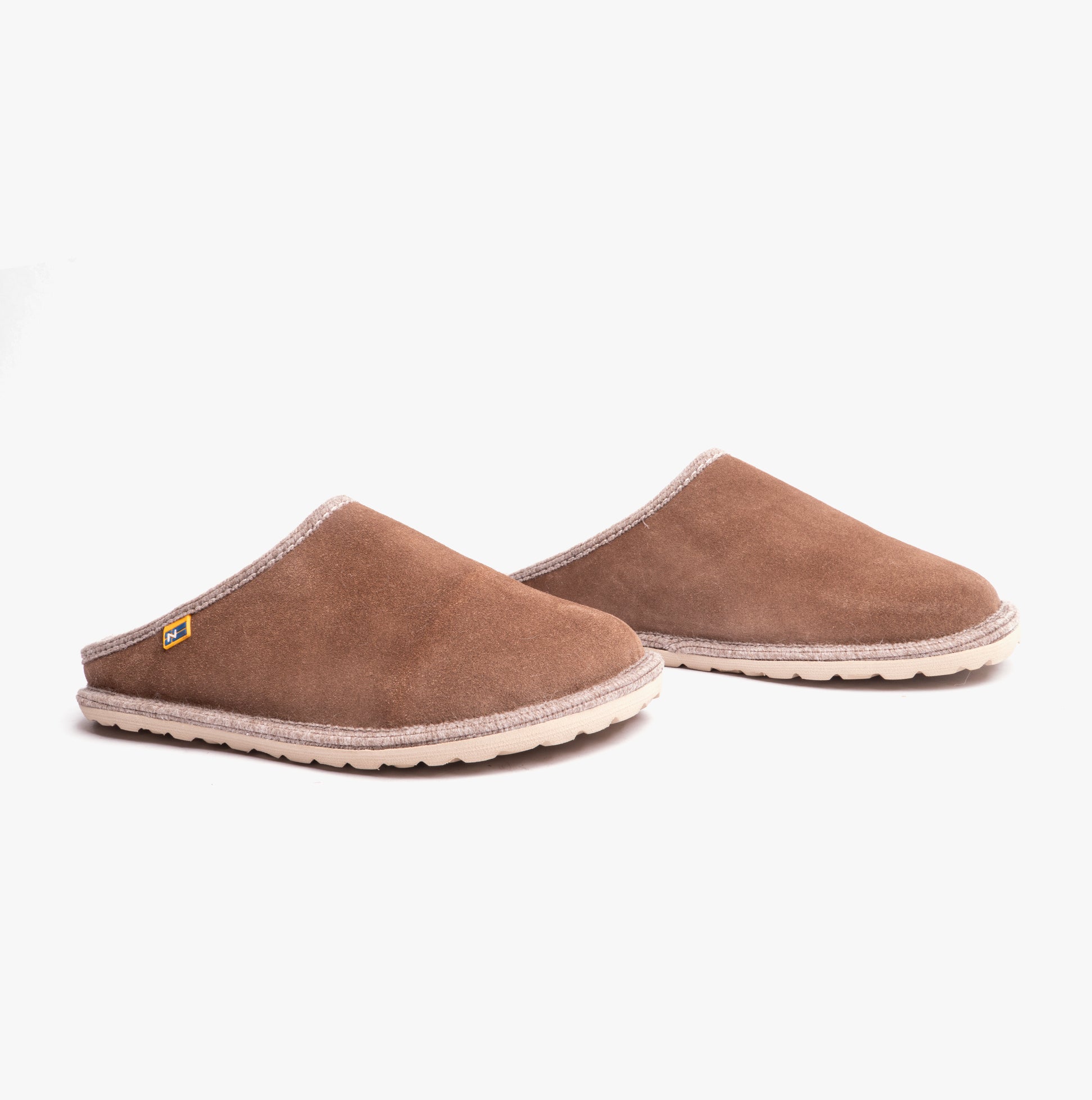 Nordikas 2083 Womens Fur Lined Mule Slippers Piedra