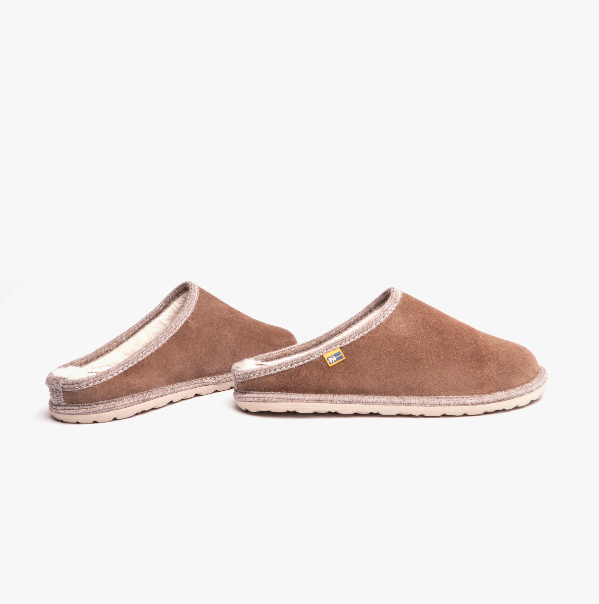 Nordikas 2083 Womens Fur Lined Mule Slippers Piedra