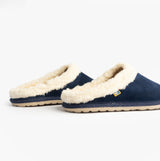 Nordikas 2087 Womens Suede Mule Slippers Indigo