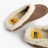 Nordikas 2087 Womens Suede Mule Slippers Piedra