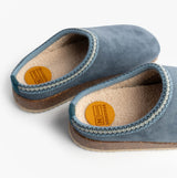 Nordikas 2247 Womens Suede Mule Slippers Denim