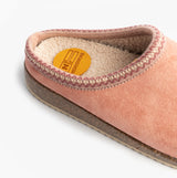 Nordikas 2247 Womens Suede Mule Slippers Rose Pink