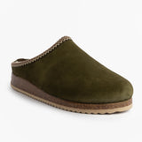 Nordikas 2258 Mens Suede Mule Slippers Khaki