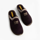 Nordikas 238 Womens Suede Mule Slippers Purple