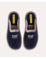 Nordikas 238 Womens Suede Mule Slippers Marine Blue