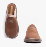 Nordikas 238 Womens Suede Mule Slippers Piedra