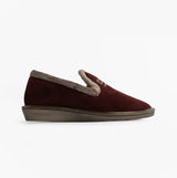 Nordikas 305 Womens Suede Full Slippers Bordo