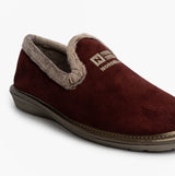Nordikas 305 Womens Suede Full Slippers Bordo