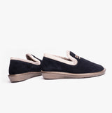 Nordikas 305 Womens Suede Full Slippers Marine Blue