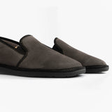 Nordikas 663 Mens Suede Full Slippers Grey