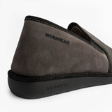 Nordikas 663 Mens Suede Full Slippers Grey