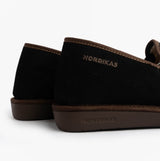 Nordikas 663 Mens Suede Full Slippers Black