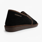 Nordikas 663 Mens Suede Full Slippers Black