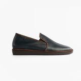 Nordikas 663 Mens Leather Full Slippers Marine Blue