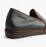 Nordikas 663 Mens Leather Full Slippers Marine Blue