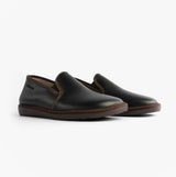 Nordikas 663 Mens Leather Full Slippers Black