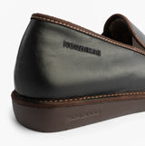 Nordikas 663 Mens Leather Full Slippers Black