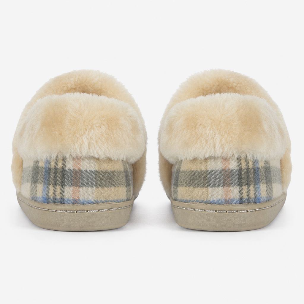 Jo & Joe HERITAGE Womens Moccasin Slippers Oatmeal