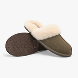 HOS Sheepskin AYLA Womens Mules Olive