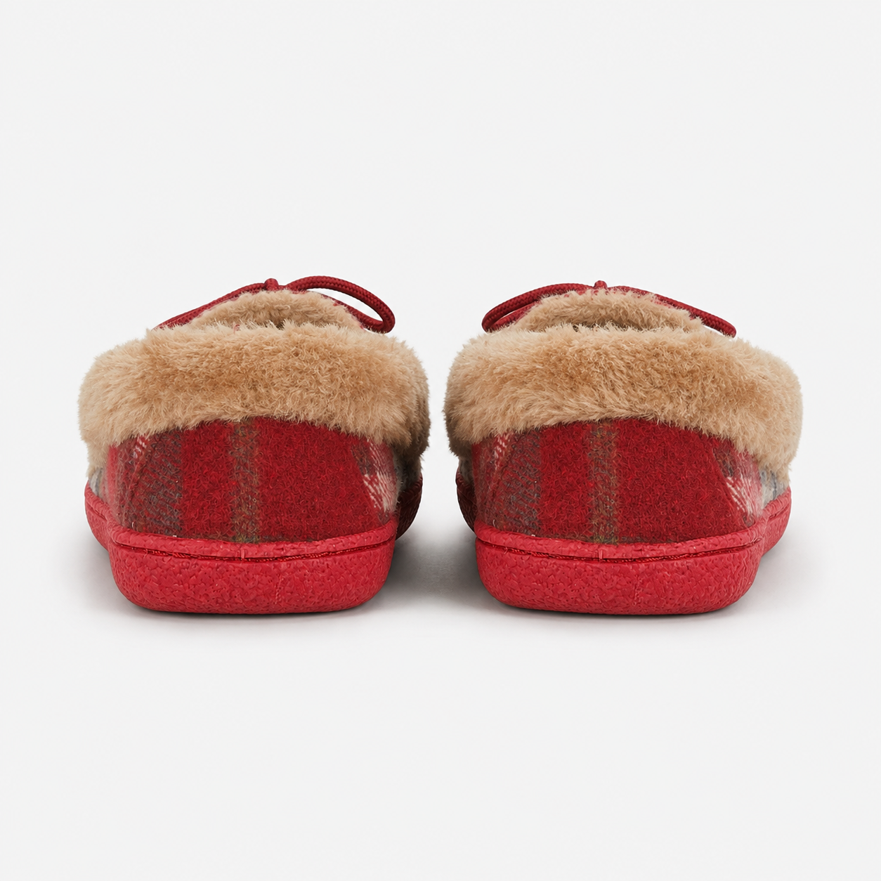Jo & Joe PEMBROKE Womens Moccasin Slippers Festive Red