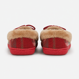 Jo & Joe PEMBROKE Womens Moccasin Slippers Festive Red